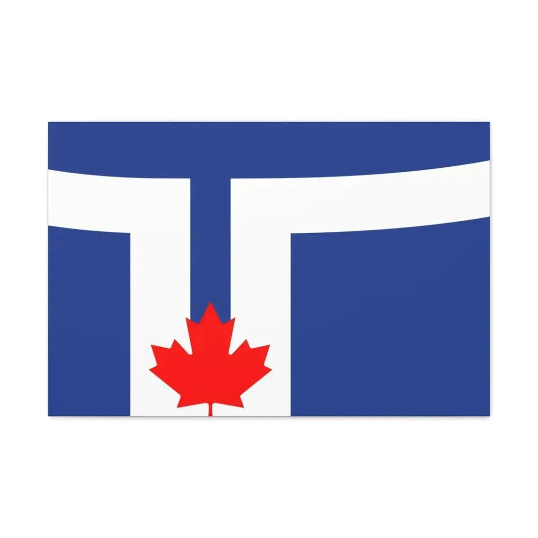 Flag of Toronto Canada - Canvas Wall Art 30" x 20" 1.25" - The Sticker Space