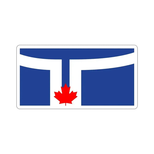 Flag of Toronto Canada STICKER Vinyl Die-Cut Decal 6 Inch - The Sticker Space