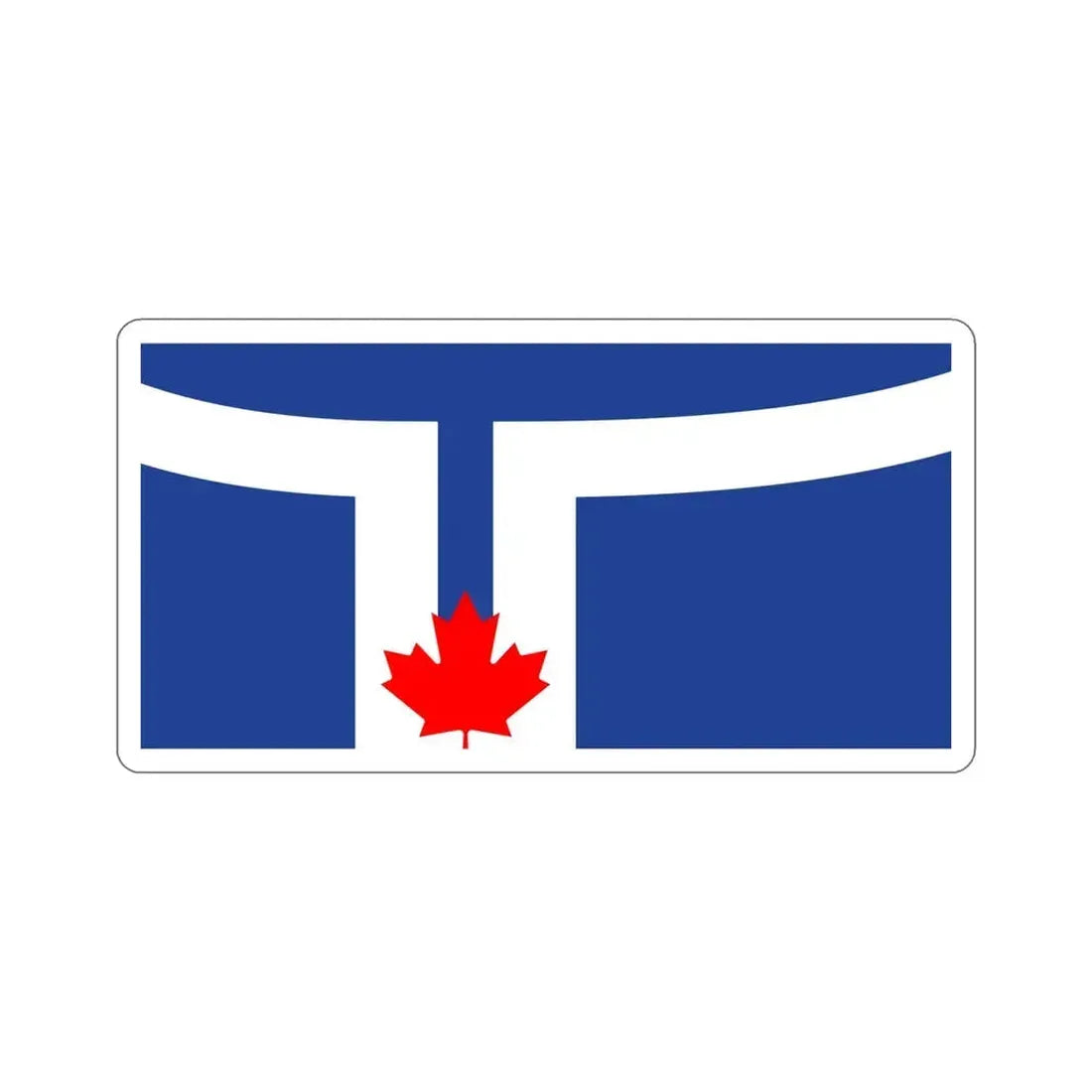 Flag of Toronto Canada STICKER Vinyl Die-Cut Decal 6 Inch - The Sticker Space
