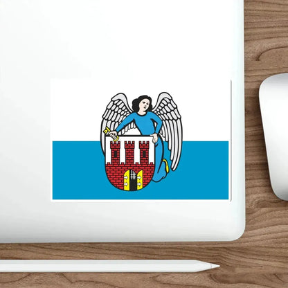 Flag of Toruń Poland STICKER Vinyl Die-Cut Decal - The Sticker Space
