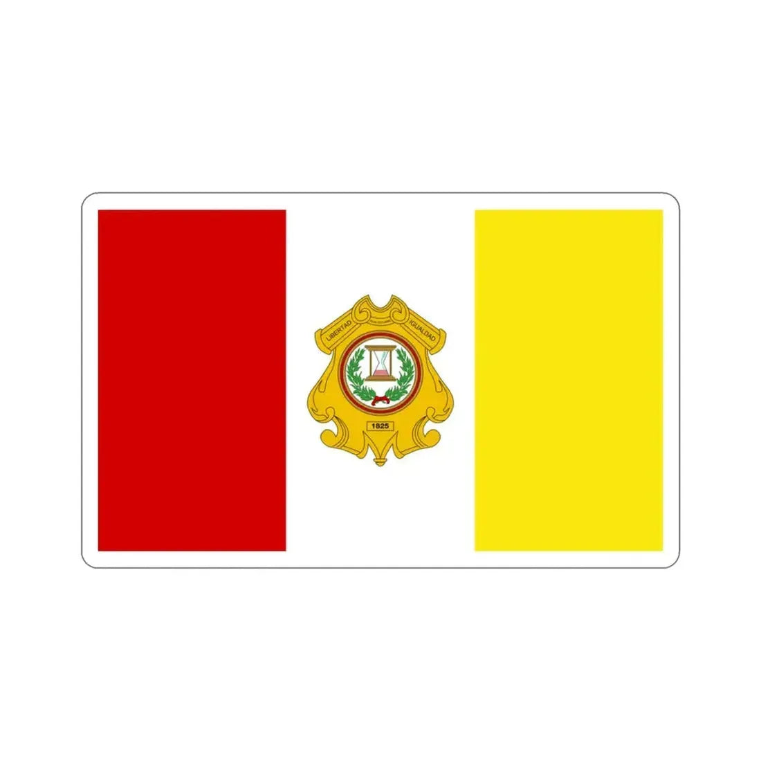Flag of Totonicapán Guatemala STICKER Vinyl Die-Cut Decal 3 Inch - The Sticker Space