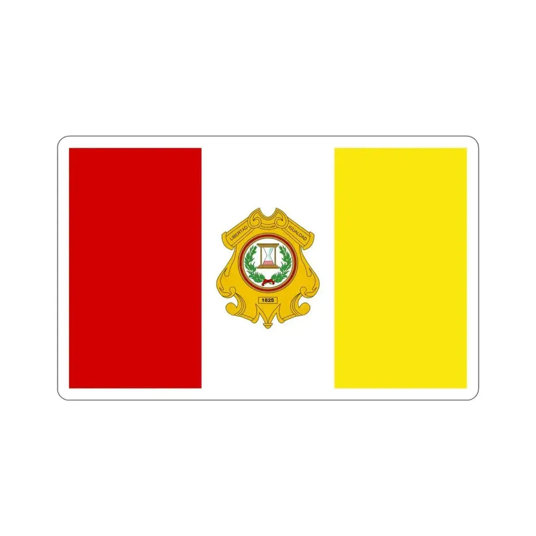 Flag of Totonicapán Guatemala STICKER Vinyl Die-Cut Decal 4 Inch - The Sticker Space