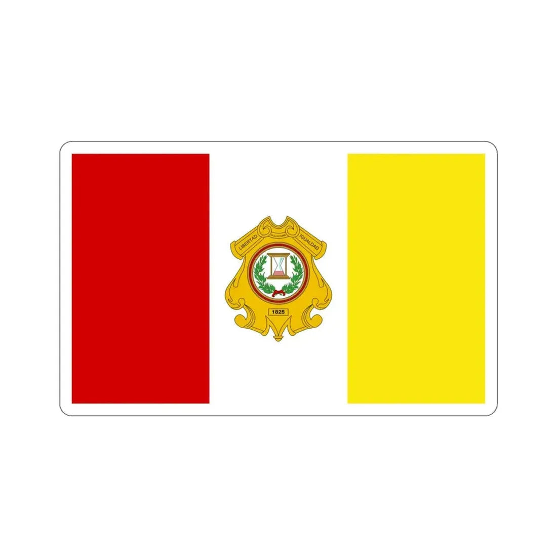 Flag of Totonicapán Guatemala STICKER Vinyl Die-Cut Decal 4 Inch - The Sticker Space