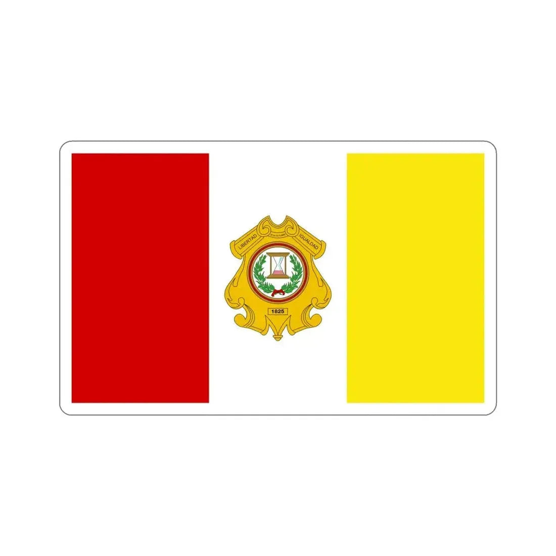 Flag of Totonicapán Guatemala STICKER Vinyl Die-Cut Decal 5 Inch - The Sticker Space