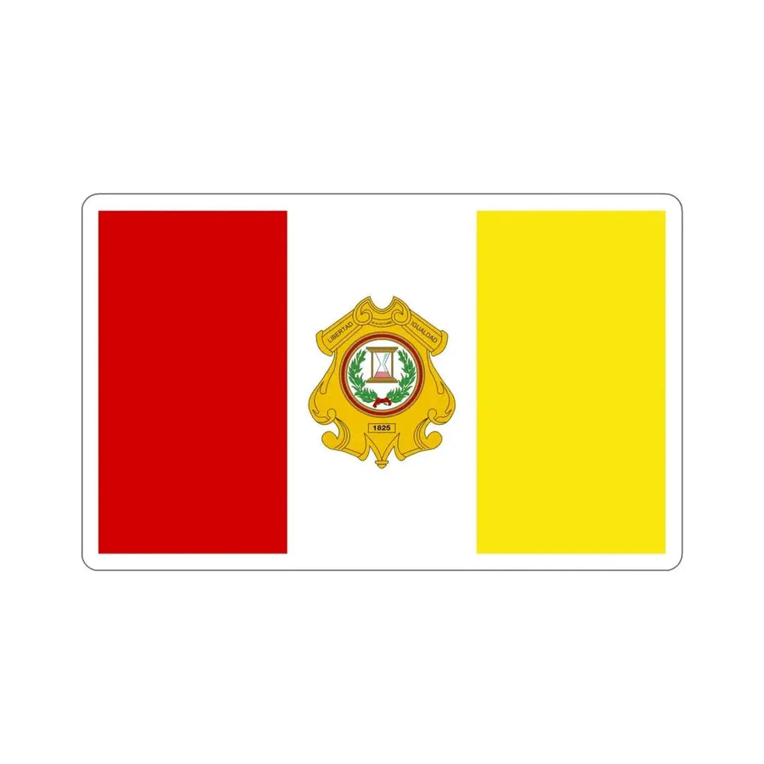 Flag of Totonicapán Guatemala STICKER Vinyl Die-Cut Decal 5 Inch - The Sticker Space