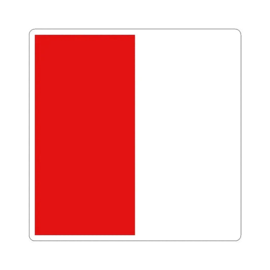 Flag of Tournai (Belgium) STICKER Vinyl Kiss-Cut Decal 2 Inch White - The Sticker Space