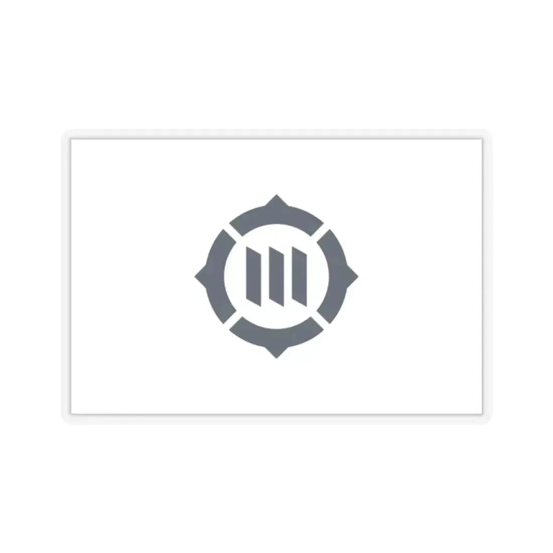 Flag of Toyokawa Aichi Japan - STICKER Vinyl Kiss-Cut Decal 2 Inch Transparent - The Sticker Space