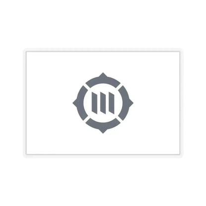 Flag of Toyokawa Aichi Japan - STICKER Vinyl Kiss-Cut Decal 2 Inch Transparent - The Sticker Space