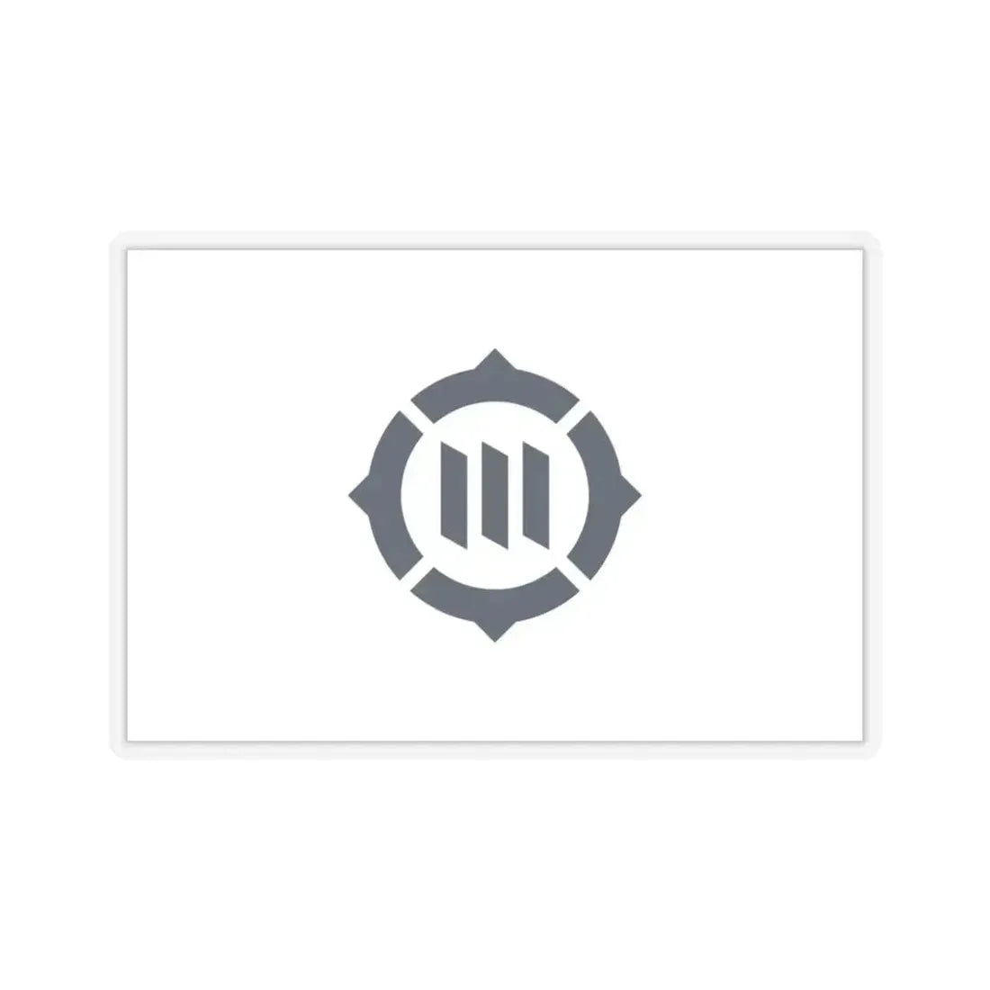 Flag of Toyokawa Aichi Japan - STICKER Vinyl Kiss-Cut Decal 3 Inch Transparent - The Sticker Space