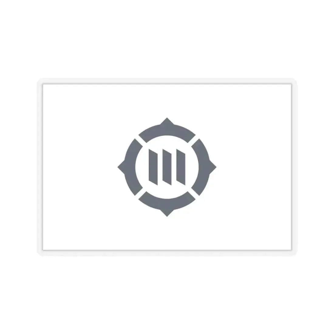 Flag of Toyokawa Aichi Japan - STICKER Vinyl Kiss-Cut Decal 4 Inch Transparent - The Sticker Space