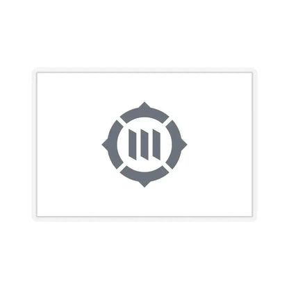 Flag of Toyokawa Aichi Japan - STICKER Vinyl Kiss-Cut Decal 4 Inch Transparent - The Sticker Space