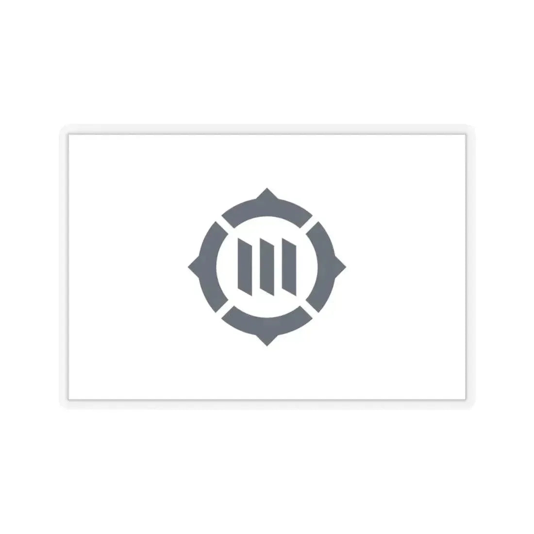 Flag of Toyokawa Aichi Japan - STICKER Vinyl Kiss-Cut Decal 6 Inch Transparent - The Sticker Space