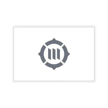 Flag of Toyokawa Aichi Japan - STICKER Vinyl Kiss-Cut Decal 6 Inch Transparent - The Sticker Space