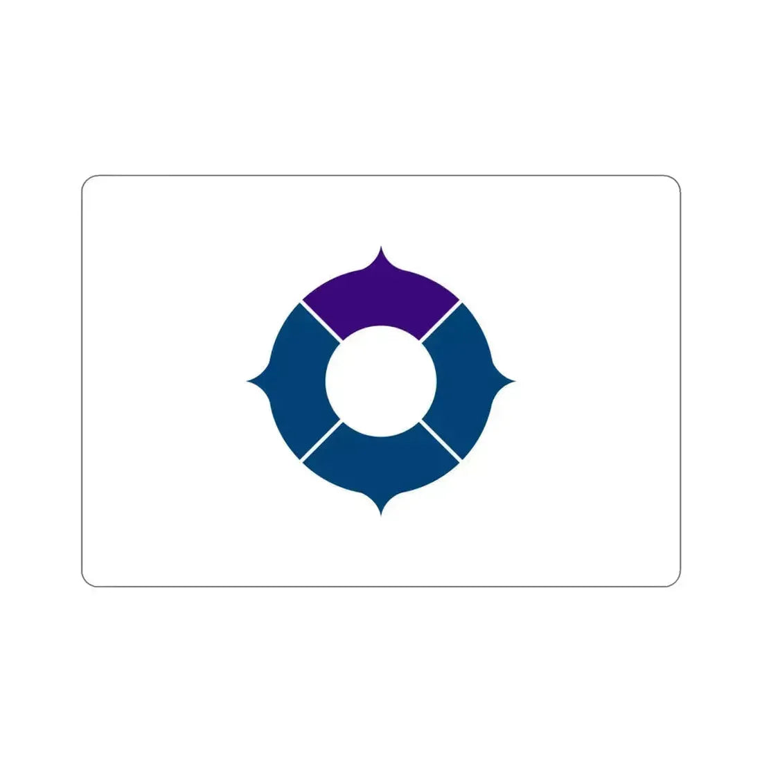 Flag of Toyonaka Osaka Japan STICKER Vinyl Die-Cut Decal 4 Inch - The Sticker Space