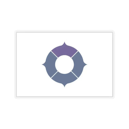 Flag of Toyonaka Osaka Japan - STICKER Vinyl Kiss-Cut Decal 2 Inch Transparent - The Sticker Space