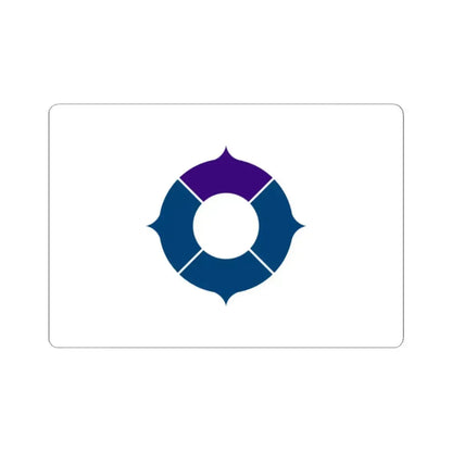 Flag of Toyonaka Osaka Japan - STICKER Vinyl Kiss-Cut Decal 2 Inch White - The Sticker Space