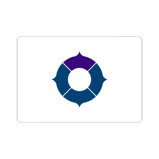 Flag of Toyonaka Osaka Japan - STICKER Vinyl Kiss-Cut Decal 2 Inch White - The Sticker Space