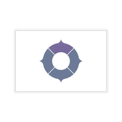 Flag of Toyonaka Osaka Japan - STICKER Vinyl Kiss-Cut Decal 3 Inch Transparent - The Sticker Space