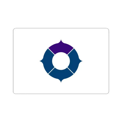 Flag of Toyonaka Osaka Japan - STICKER Vinyl Kiss-Cut Decal 3 Inch White - The Sticker Space