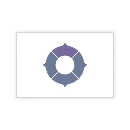 Flag of Toyonaka Osaka Japan - STICKER Vinyl Kiss-Cut Decal 6 Inch Transparent - The Sticker Space