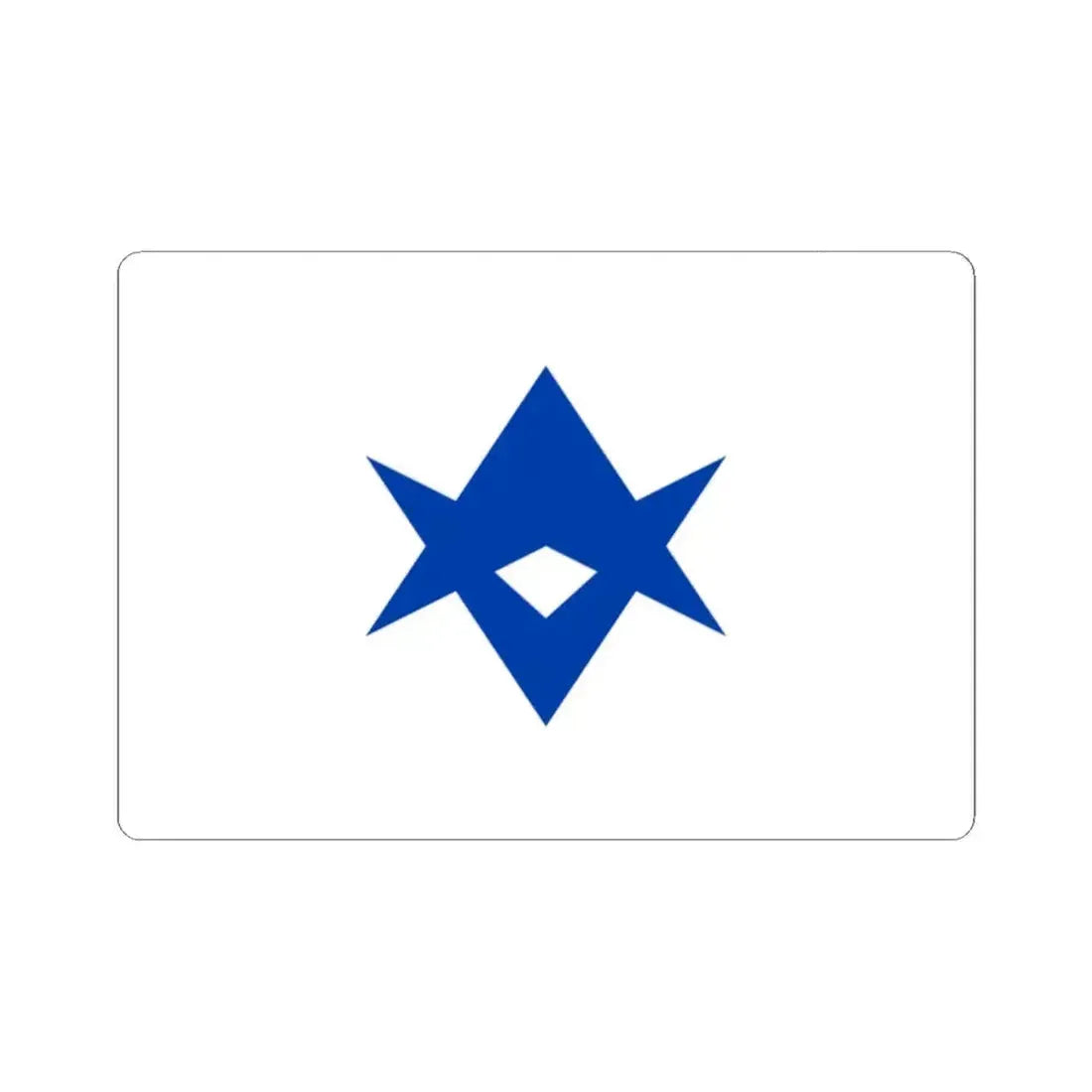 Flag of Toyota Aichi Japan - STICKER Vinyl Kiss-Cut Decal 2 Inch White - The Sticker Space