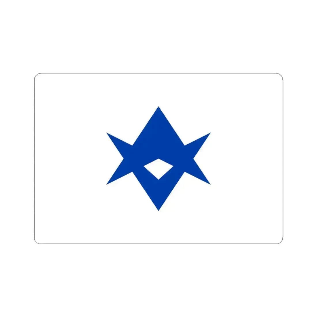 Flag of Toyota Aichi Japan - STICKER Vinyl Kiss-Cut Decal 3 Inch White - The Sticker Space