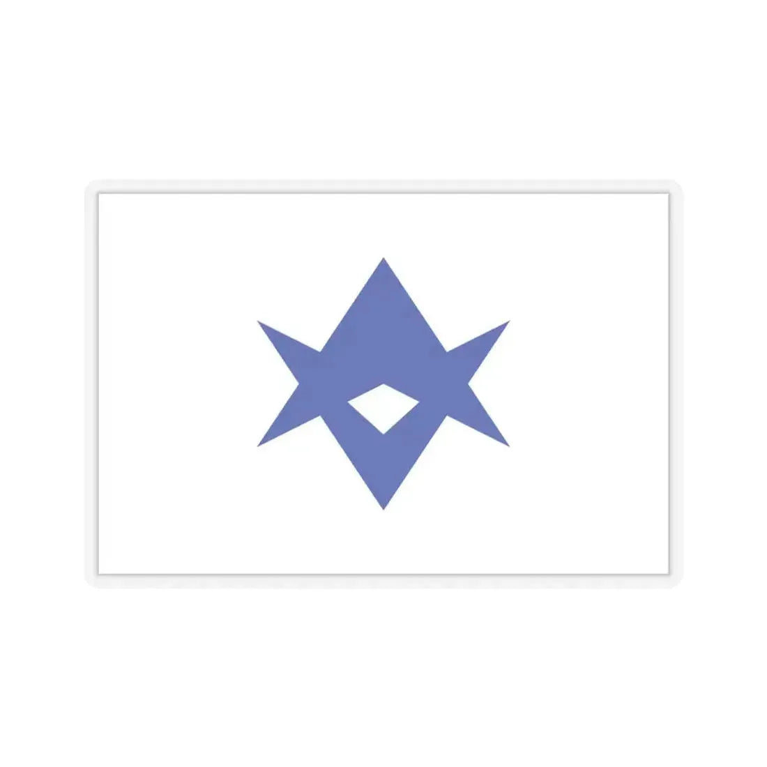 Flag of Toyota Aichi Japan - STICKER Vinyl Kiss-Cut Decal 4 Inch Transparent - The Sticker Space