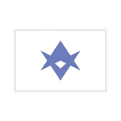 Flag of Toyota Aichi Japan - STICKER Vinyl Kiss-Cut Decal 4 Inch Transparent - The Sticker Space