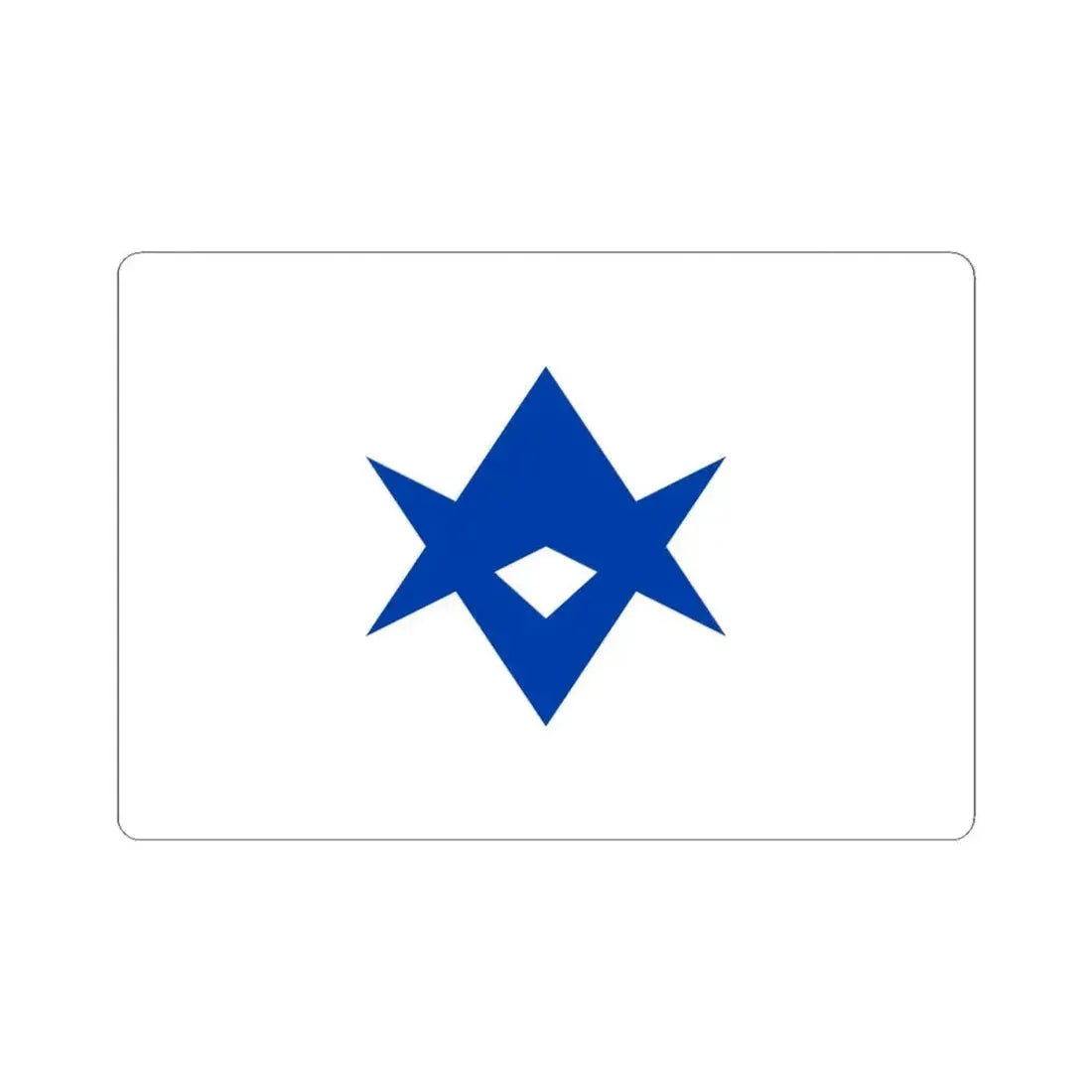 Flag of Toyota Aichi Japan - STICKER Vinyl Kiss-Cut Decal 4 Inch White - The Sticker Space