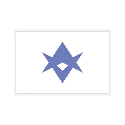 Flag of Toyota Aichi Japan - STICKER Vinyl Kiss-Cut Decal 6 Inch Transparent - The Sticker Space