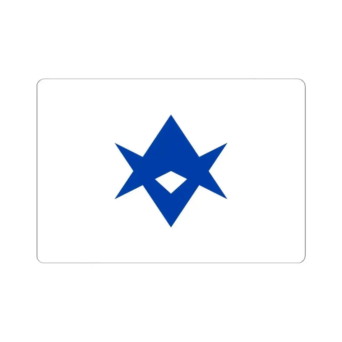 Flag of Toyota Aichi Japan - STICKER Vinyl Kiss-Cut Decal 6 Inch White - The Sticker Space