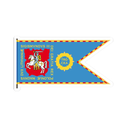 Flag of Trakai Voivodeship 1569-1795-1 (Belarus) (Coat of Arms) STICKER Vinyl Kiss-Cut Decal - The Sticker Space