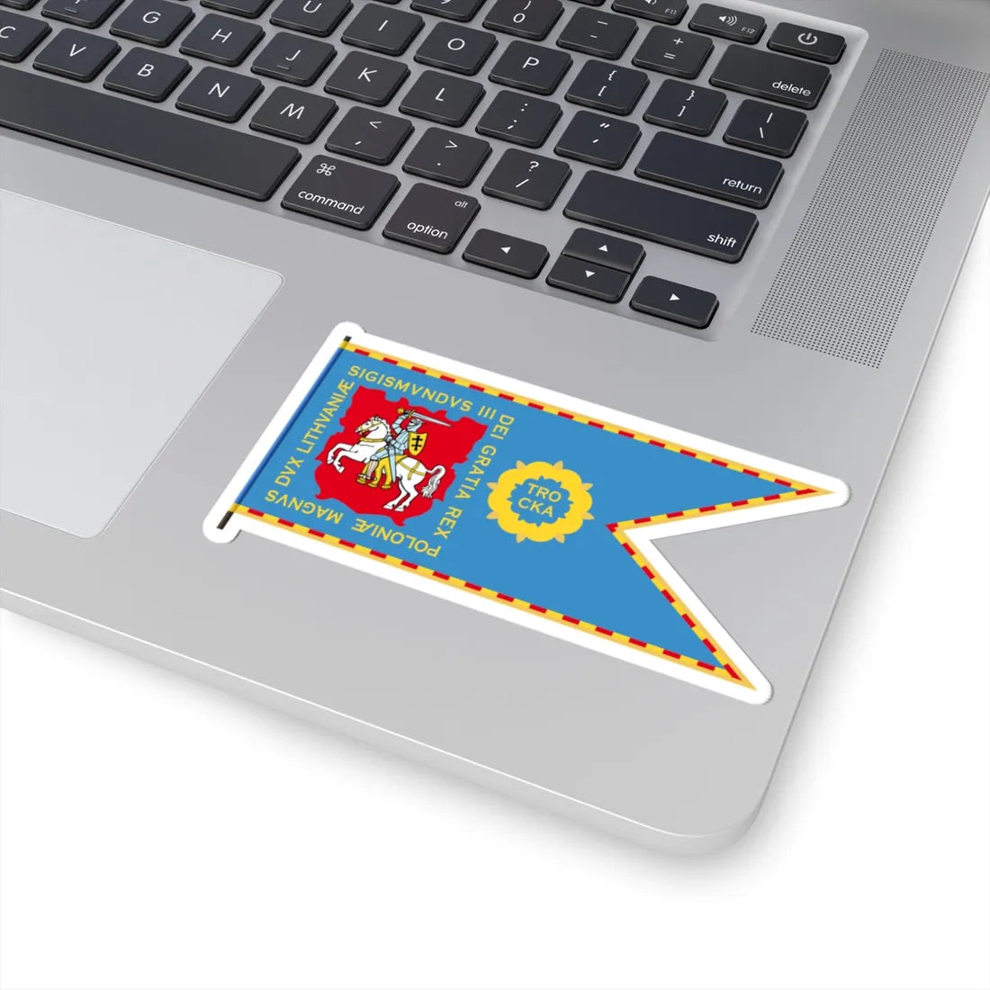 Flag of Trakai Voivodeship 1569-1795-1 (Belarus) (Coat of Arms) STICKER Vinyl Kiss-Cut Decal - The Sticker Space