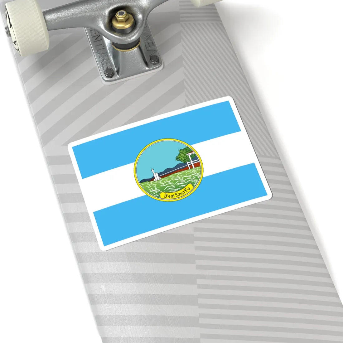 Flag of Trang (Thailand) STICKER Vinyl Kiss-Cut Decal - The Sticker Space