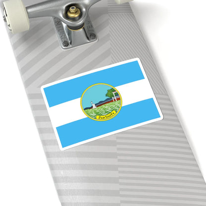 Flag of Trang (Thailand) STICKER Vinyl Kiss-Cut Decal - The Sticker Space