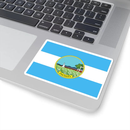 Flag of Trang (Thailand) STICKER Vinyl Kiss-Cut Decal - The Sticker Space