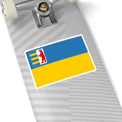 Flag of Transcarpathian Oblast (Ukraine) STICKER Vinyl Kiss-Cut Decal - The Sticker Space
