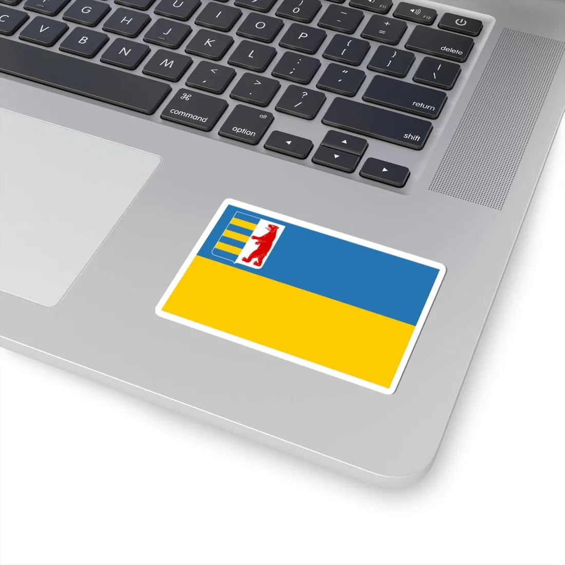 Flag of Transcarpathian Oblast (Ukraine) STICKER Vinyl Kiss-Cut Decal - The Sticker Space