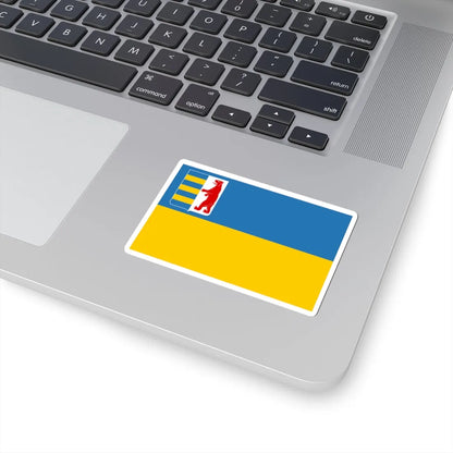 Flag of Transcarpathian Oblast (Ukraine) STICKER Vinyl Kiss-Cut Decal - The Sticker Space