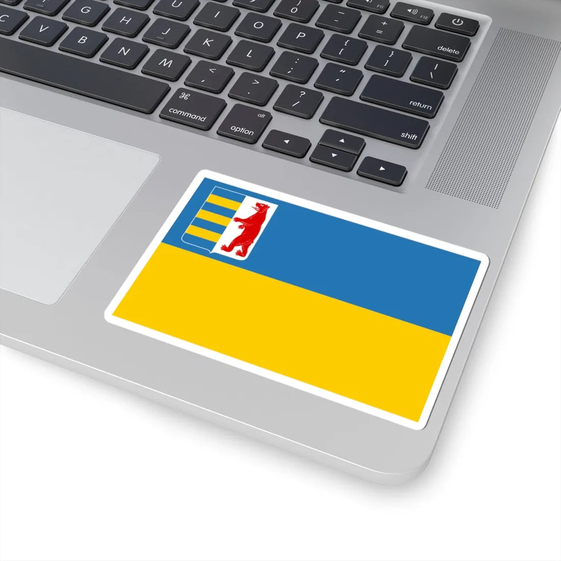 Flag of Transcarpathian Oblast (Ukraine) STICKER Vinyl Kiss-Cut Decal - The Sticker Space