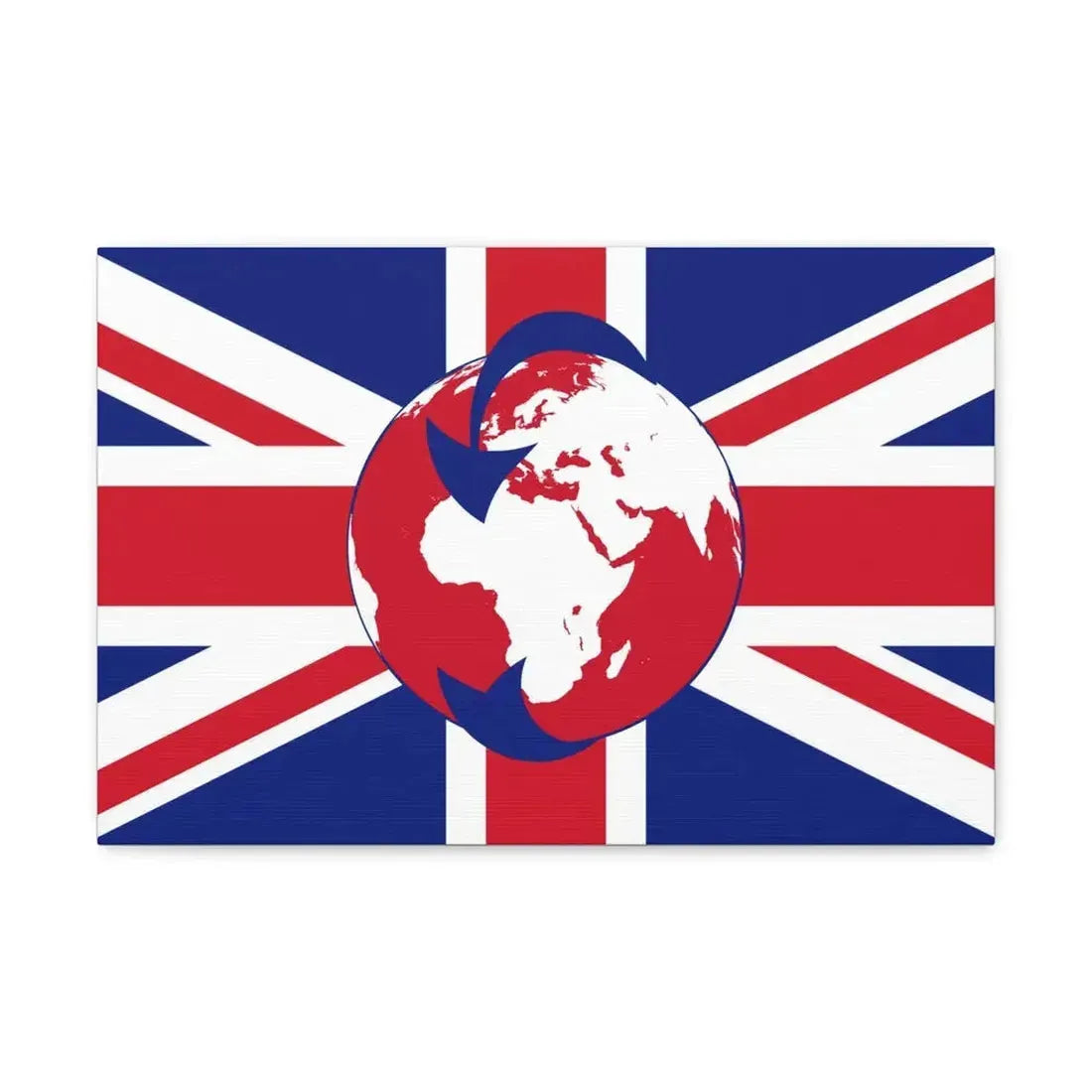 Flag of Transglobe Expedition - Canvas Wall Art 18″ x 12″ 1.25" - The Sticker Space