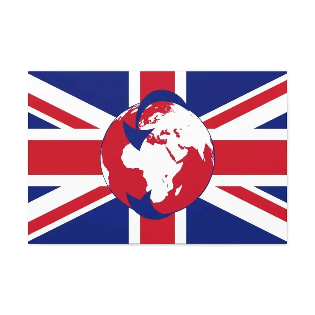 Flag of Transglobe Expedition - Canvas Wall Art 30" x 20" 1.25" - The Sticker Space