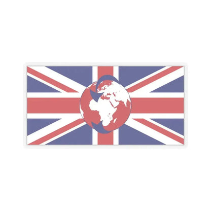 Flag of Transglobe Expedition - STICKER Vinyl Kiss-Cut Decal 6 Inch Transparent - The Sticker Space