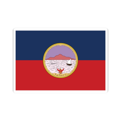 Flag of Trat Province (Thailand) STICKER Vinyl Kiss-Cut Decal 2 Inch White - The Sticker Space