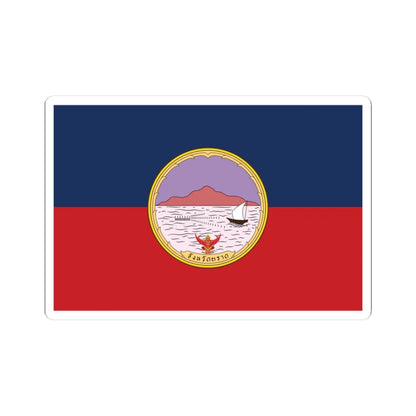Flag of Trat Province (Thailand) STICKER Vinyl Kiss-Cut Decal 3 Inch White - The Sticker Space