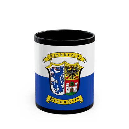 Flag of Traunstein Germany - Black Coffee Mug-11oz-The Sticker Space