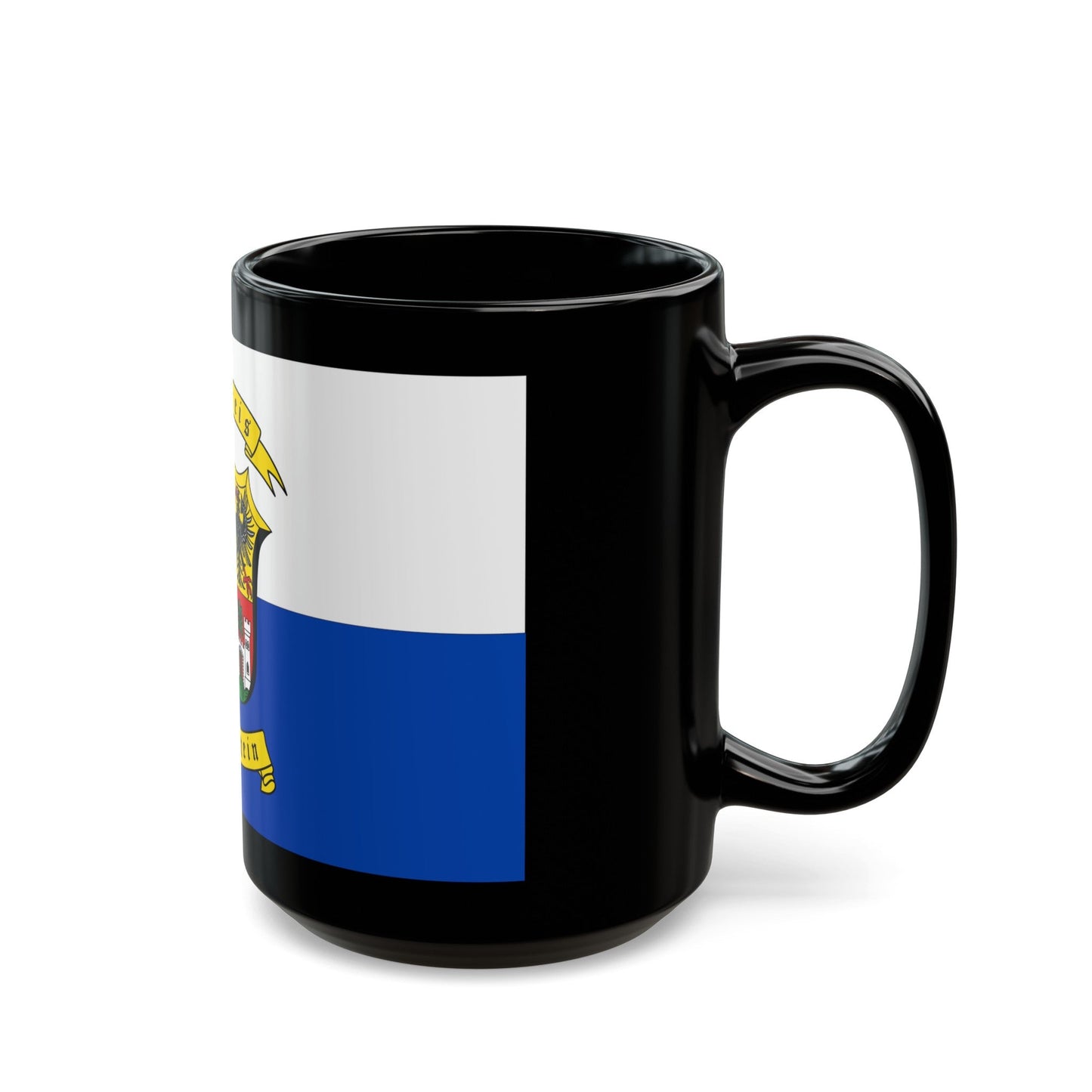 Flag of Traunstein Germany - Black Coffee Mug-The Sticker Space