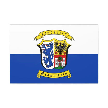 Flag of Traunstein Germany - Canvas Wall Art - The Sticker Space
