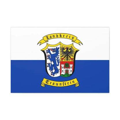 Flag of Traunstein Germany - Canvas Wall Art - The Sticker Space