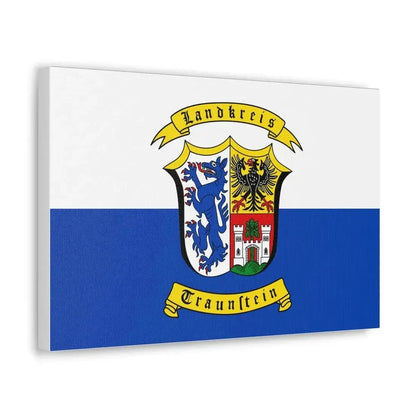 Flag of Traunstein Germany - Canvas Wall Art - The Sticker Space